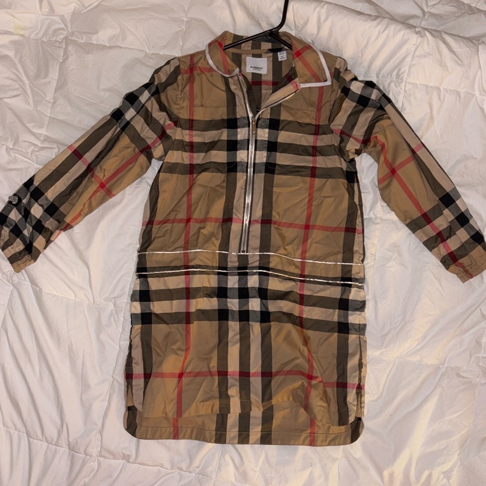 BURBERRY KIDS
Vintage Check cotton-blend shirt dress